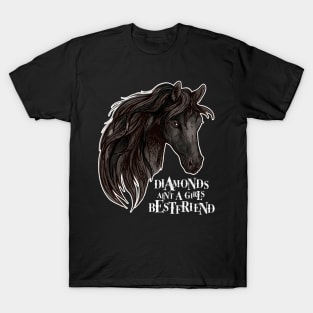 Horses - Diamonds Ain't A Girls Best Friend T-Shirt